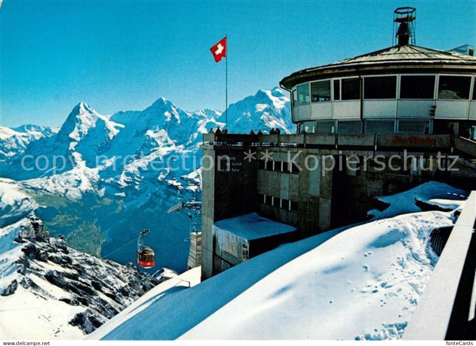 13223187 Schilthorn Simplon Schilthorngipfel Eiger Moench Jungfrau Drehrestauran - Sonstige & Ohne Zuordnung