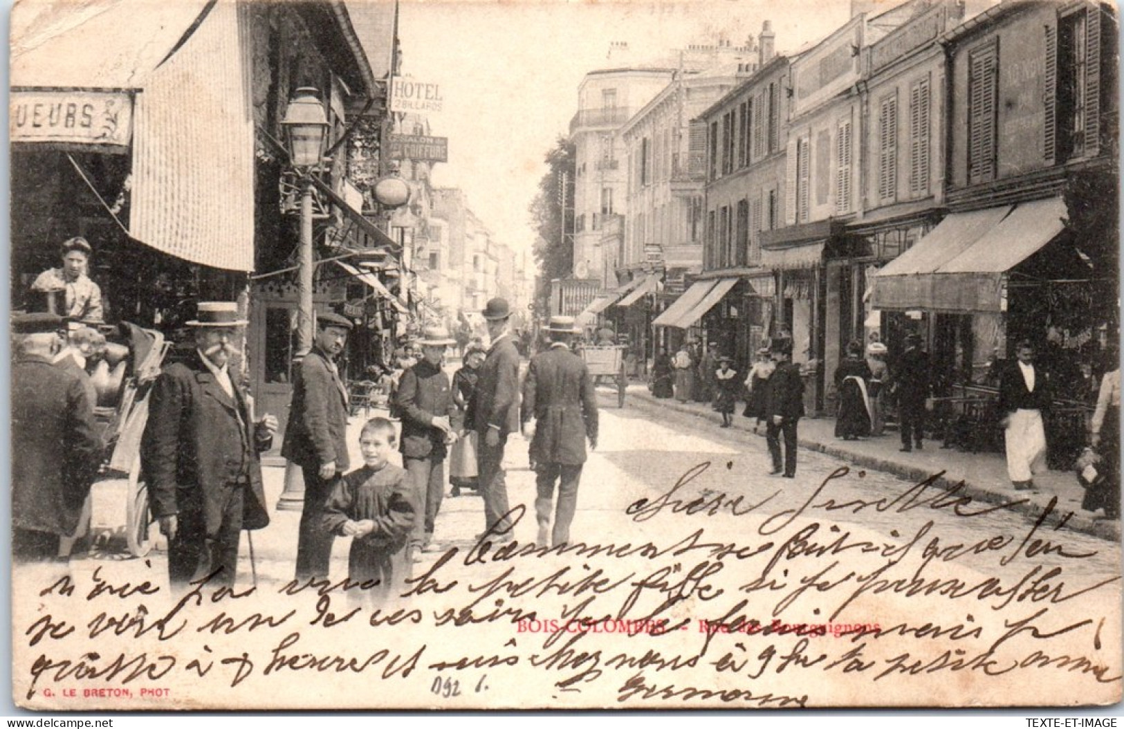 92 BOIS COLOMBES - Un Coin De La Rue Des Bourguignons  - Sonstige & Ohne Zuordnung