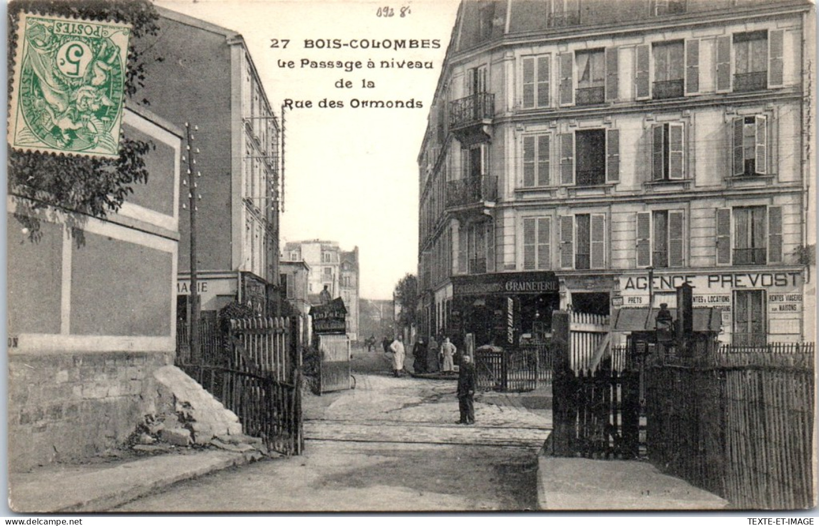 92 BOIS COLOMBES - Passage A Niveau Rue Des Ormonds  - Altri & Non Classificati