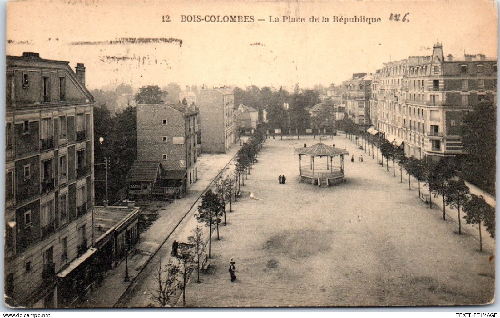 92 BOIS COLOMBES - Vue D'ensemble Place Republique  - Andere & Zonder Classificatie