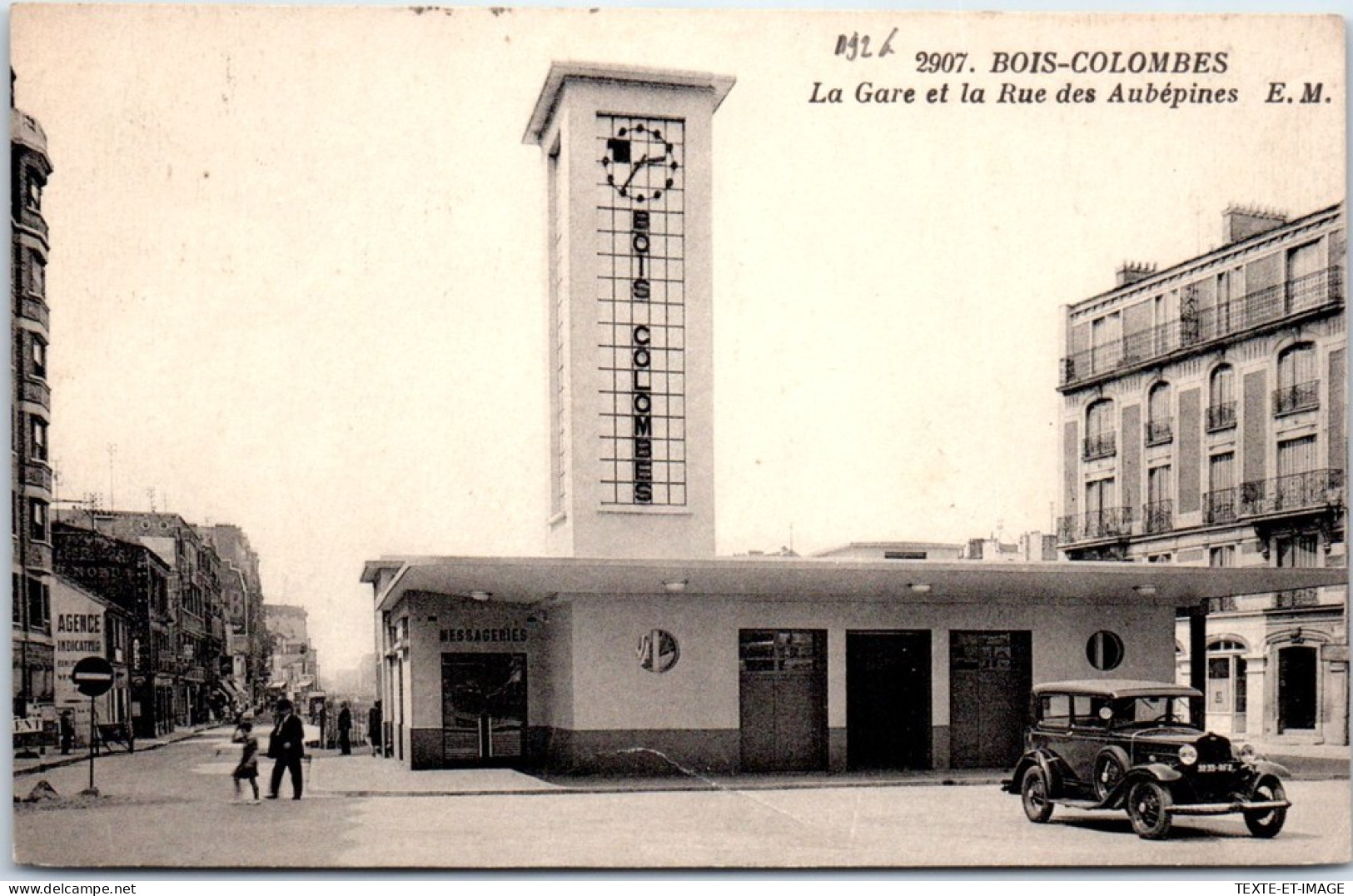 92 BOIS COLOMBES - La Rue Des Aubepines & La Gare. - Sonstige & Ohne Zuordnung