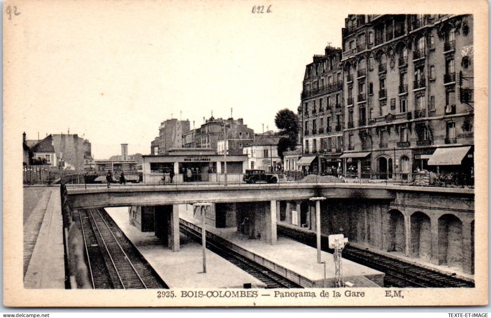 92 BOIS COLOMBES - Panorama De La Gare  - Autres & Non Classés