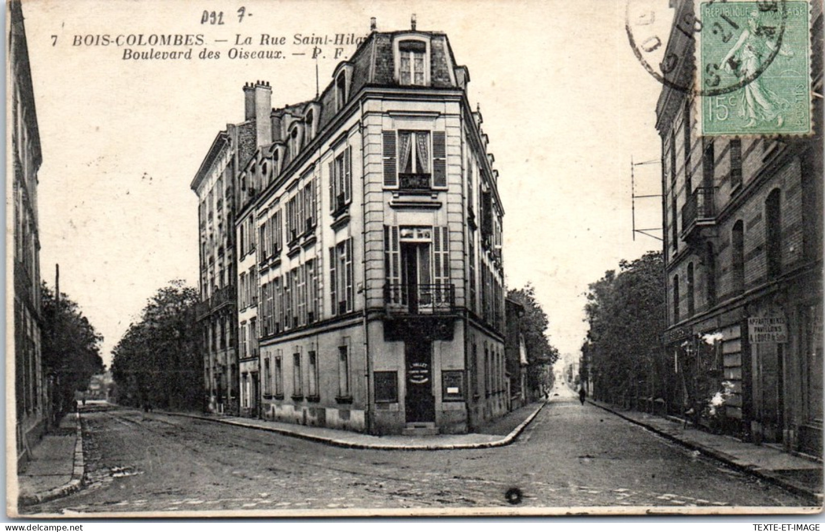 92 BOIS COLOMBES - La Rue Saint Hilaire & Bld Des Oiseaux  - Other & Unclassified