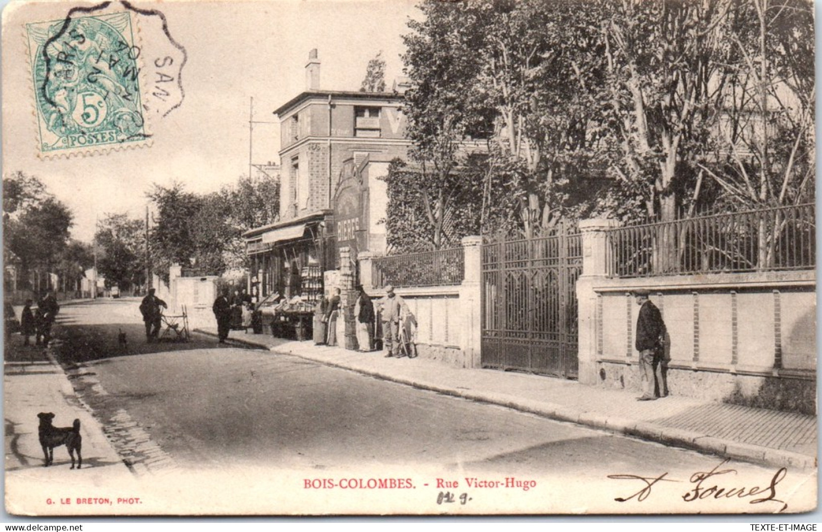 92 BOIS COLOMBES - La Rue Victor Hugo. - Altri & Non Classificati