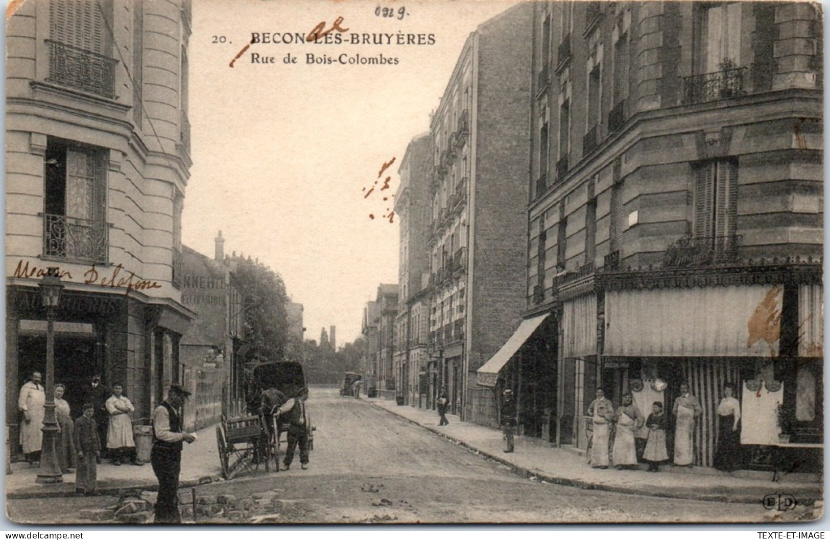 92 BOIS COLOMBES - Entree De La Rue De Bois Colombes  - Other & Unclassified