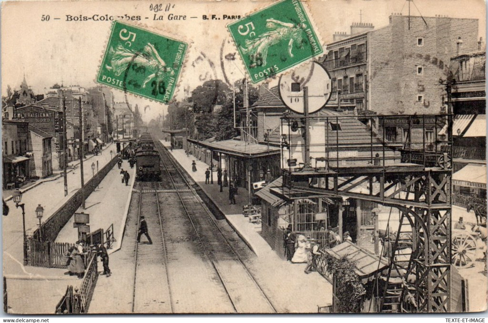 92 BOIS COLOMBES - La Gare  - Autres & Non Classés
