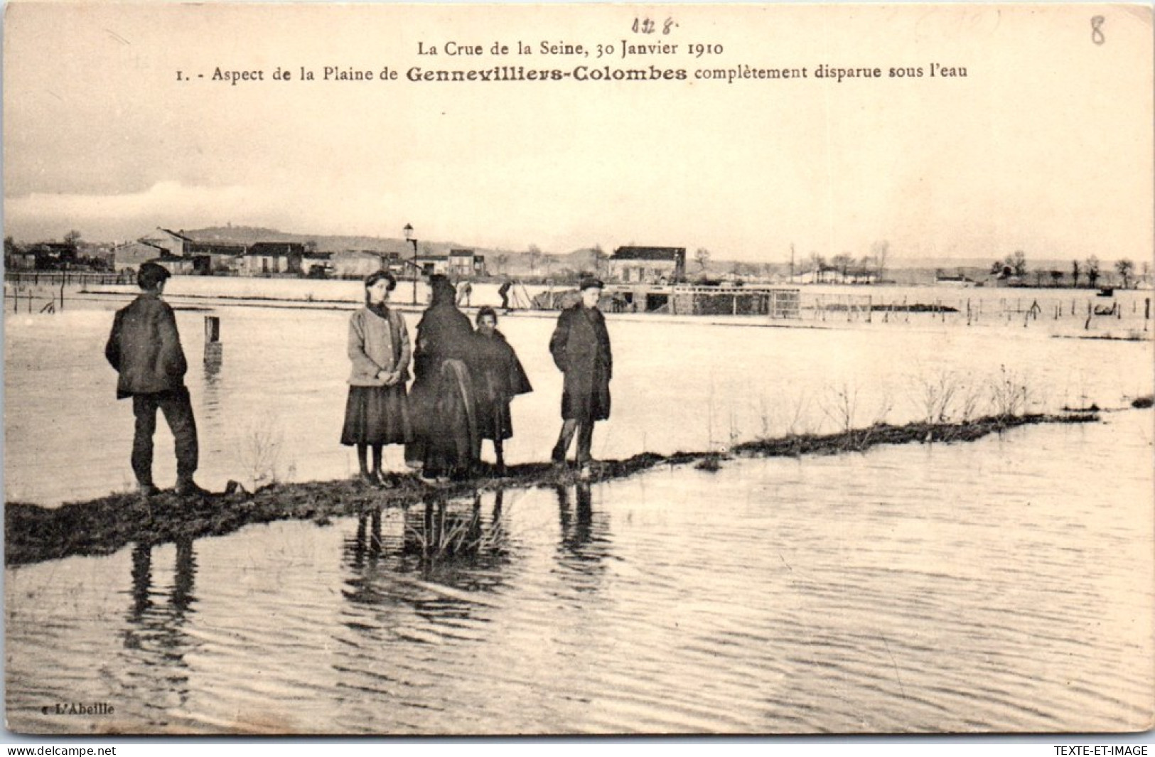 92 BOIS COLOMBES - Aspect De La Plaine Crue 1910 - Sonstige & Ohne Zuordnung