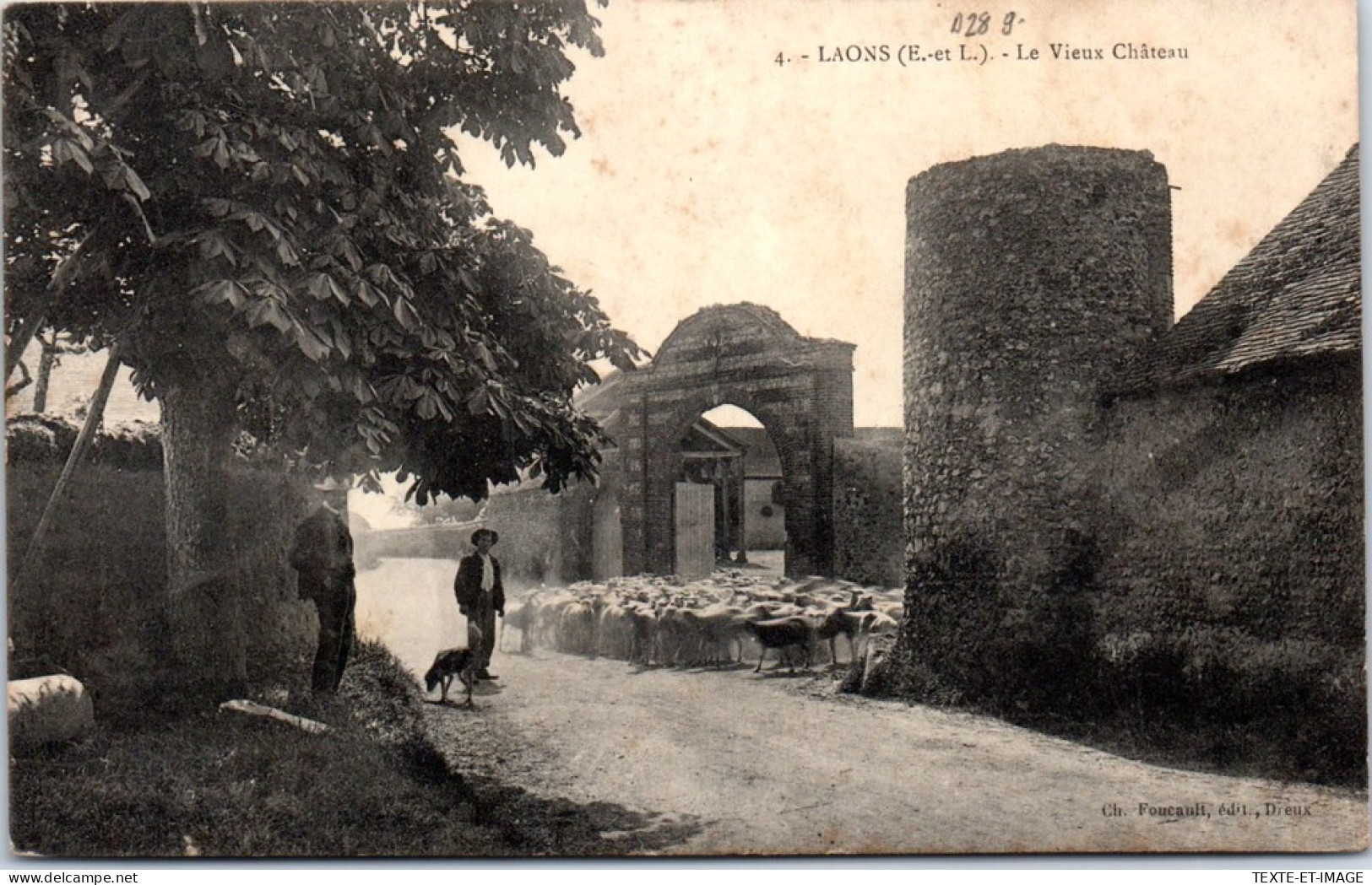 28 LAONS - Le Vieux CHATEAU(berger Et Ses Moutons) - Other & Unclassified
