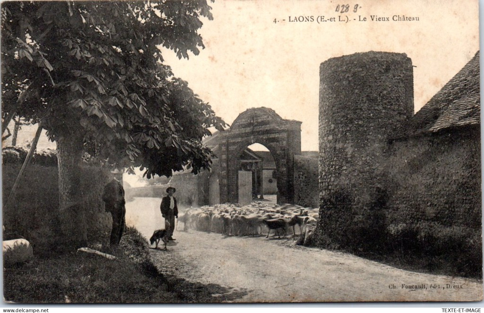 28 LAONS - Le Vieux CHATEAU(berger Et Ses Moutons) - Sonstige & Ohne Zuordnung