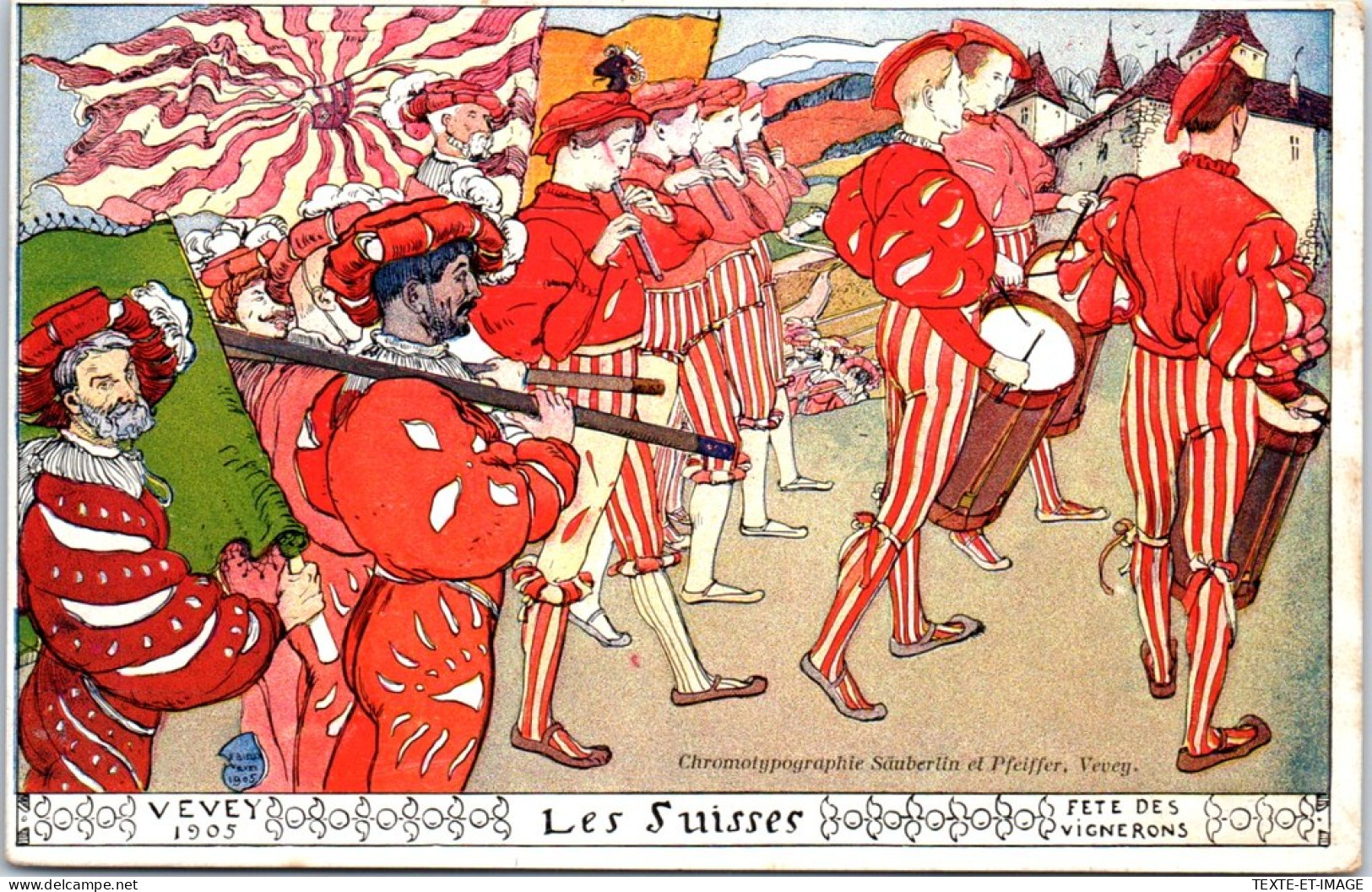 SUISSE - VEVEY - Les Suisses (fete Des Vignerons 1905) - Autres & Non Classés