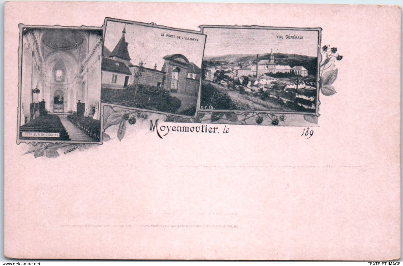 88 MOYENMOUTIER - Carte Mutivues (precurseur) - Other & Unclassified