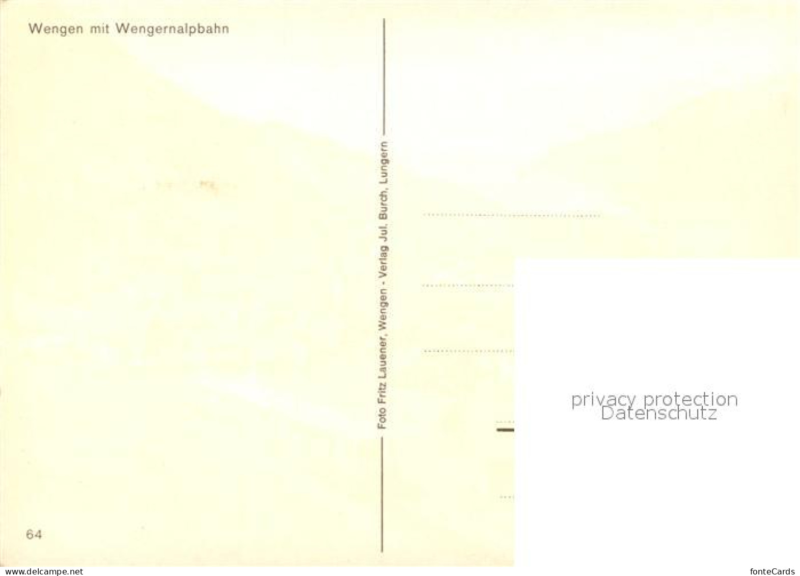 13223067 Wengen BE Mit Wengernalpbahn Wengen BE - Autres & Non Classés