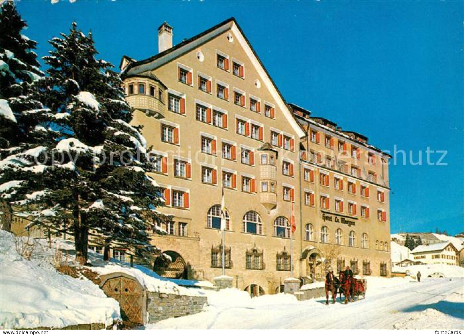 13221747 St Moritz GR Hotel La Margna Pferdeschlitten St Moritz GR - Other & Unclassified