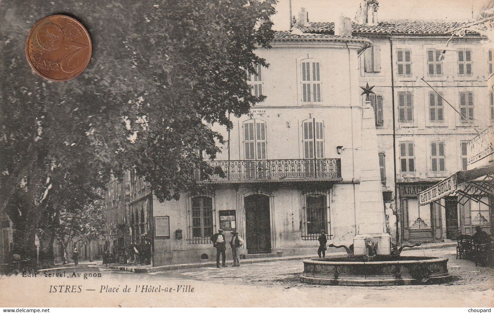 13 - Carte Postale Ancienne De ISTRES  Place De L'Hotel De Ville - Istres