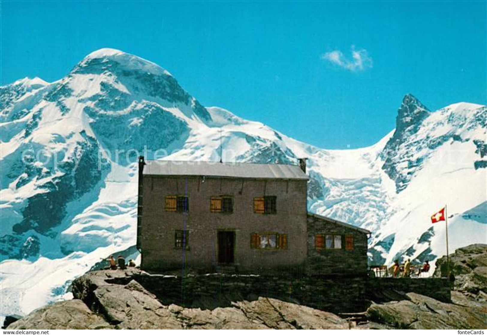 13221269 Zermatt VS Gandegghuette Breithorn Winter Zermatt VS - Autres & Non Classés
