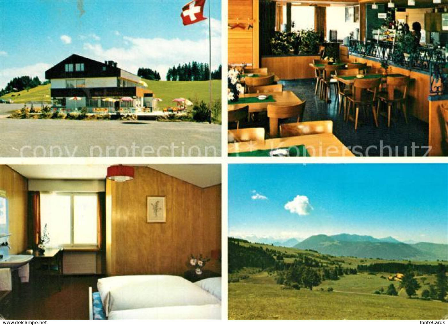 13219849 Oberaegeri Hotel Bergrestaurant Raten Landschaftspanorama Alpen Oberaeg - Sonstige & Ohne Zuordnung