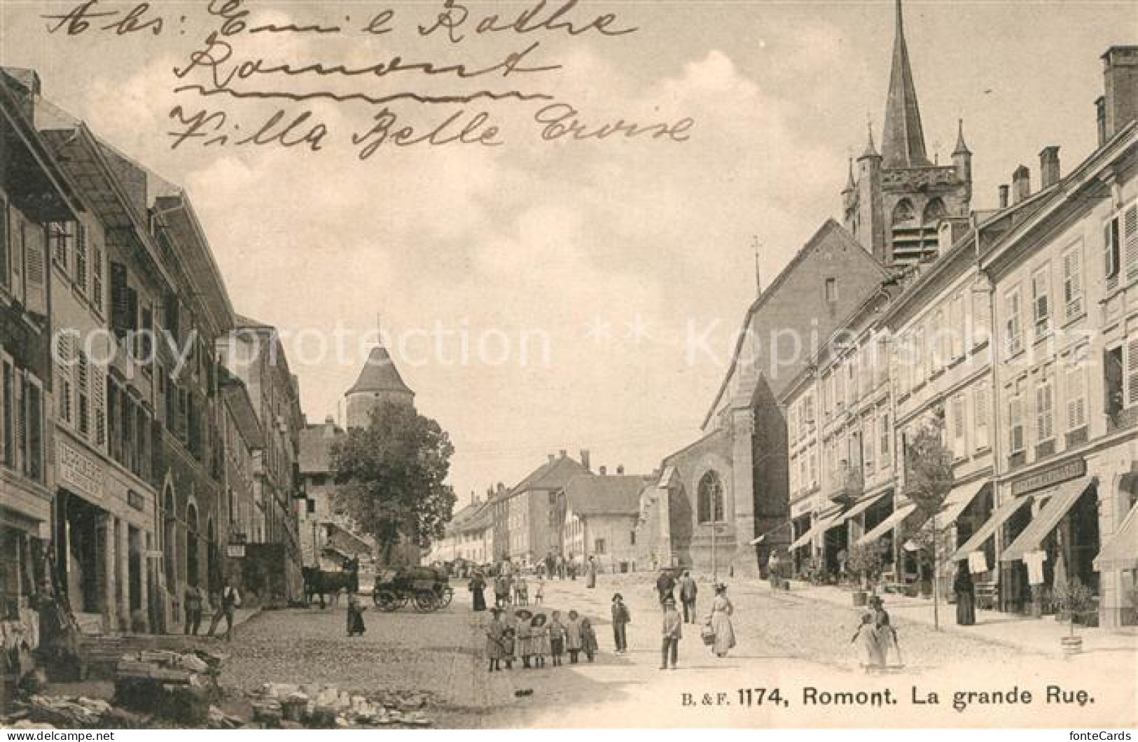 13219717 Romont  FR Grande Rue   - Autres & Non Classés