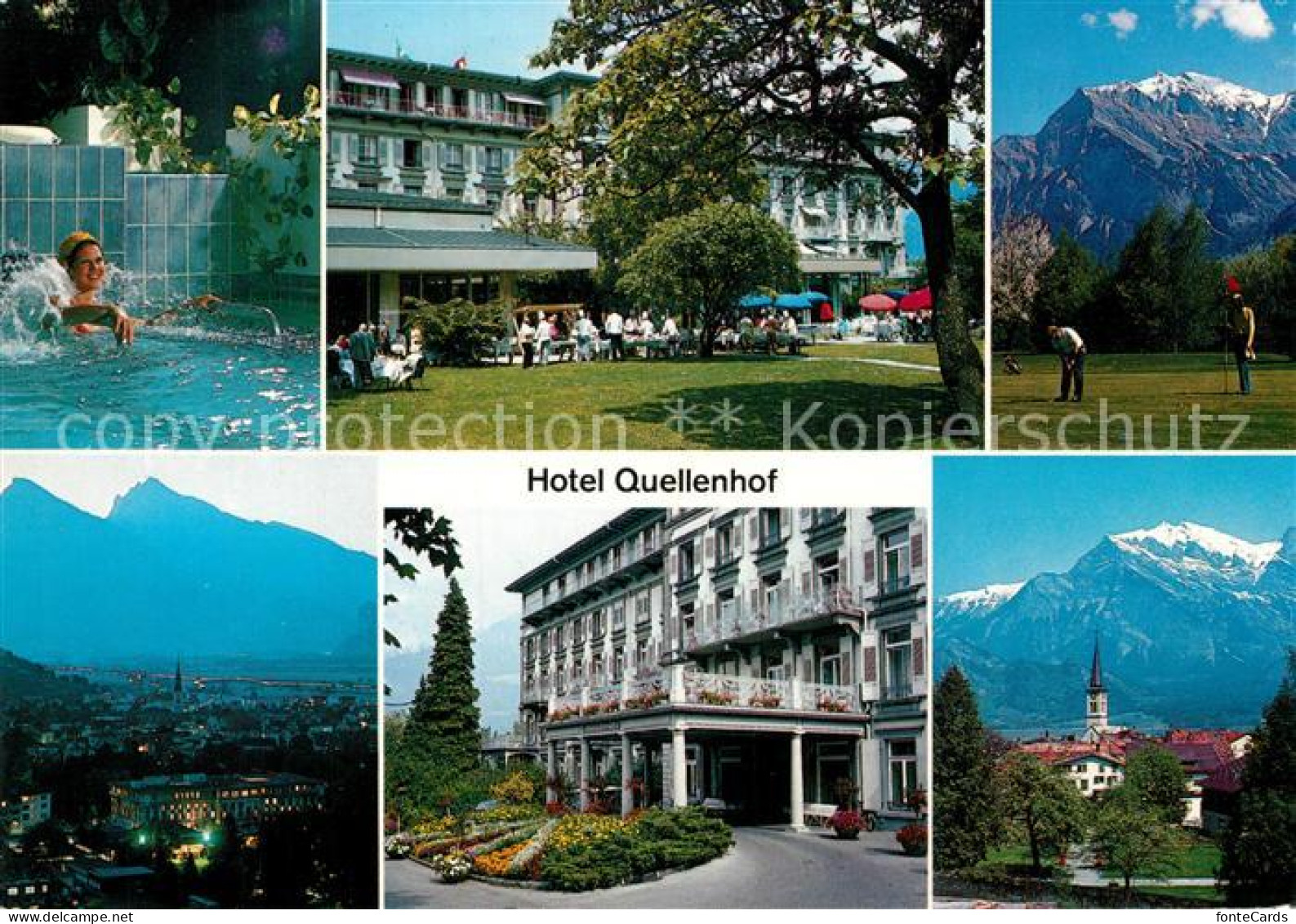 13219037 Bad Ragaz Hotel Quellenhof Restaurant Terrasse Golfplatz Alpenpanorama  - Other & Unclassified