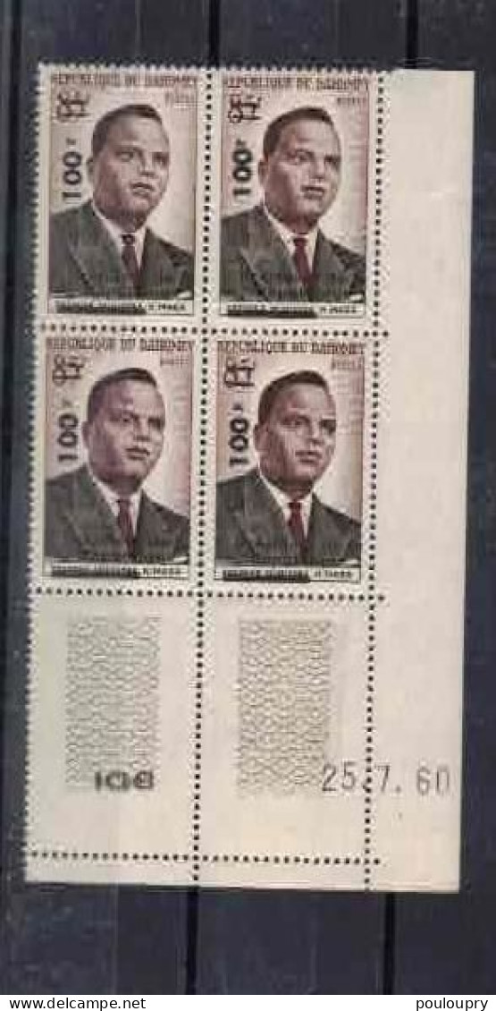 YT N° 167a** Bloc De 4 CD - Anniversaie De L' Indépendance Et élection Du Président De La République - Bénin – Dahomey (1960-...)