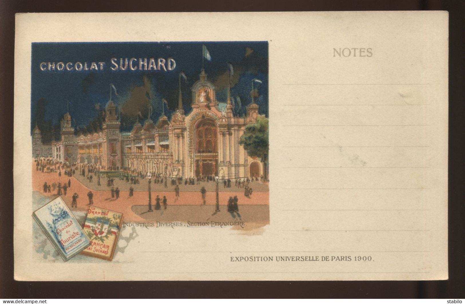 CHROMOS - EXPOSITION UNIVERSELLE PARIS 1900 -  CHOCOLAT SUCHARD  - Suchard