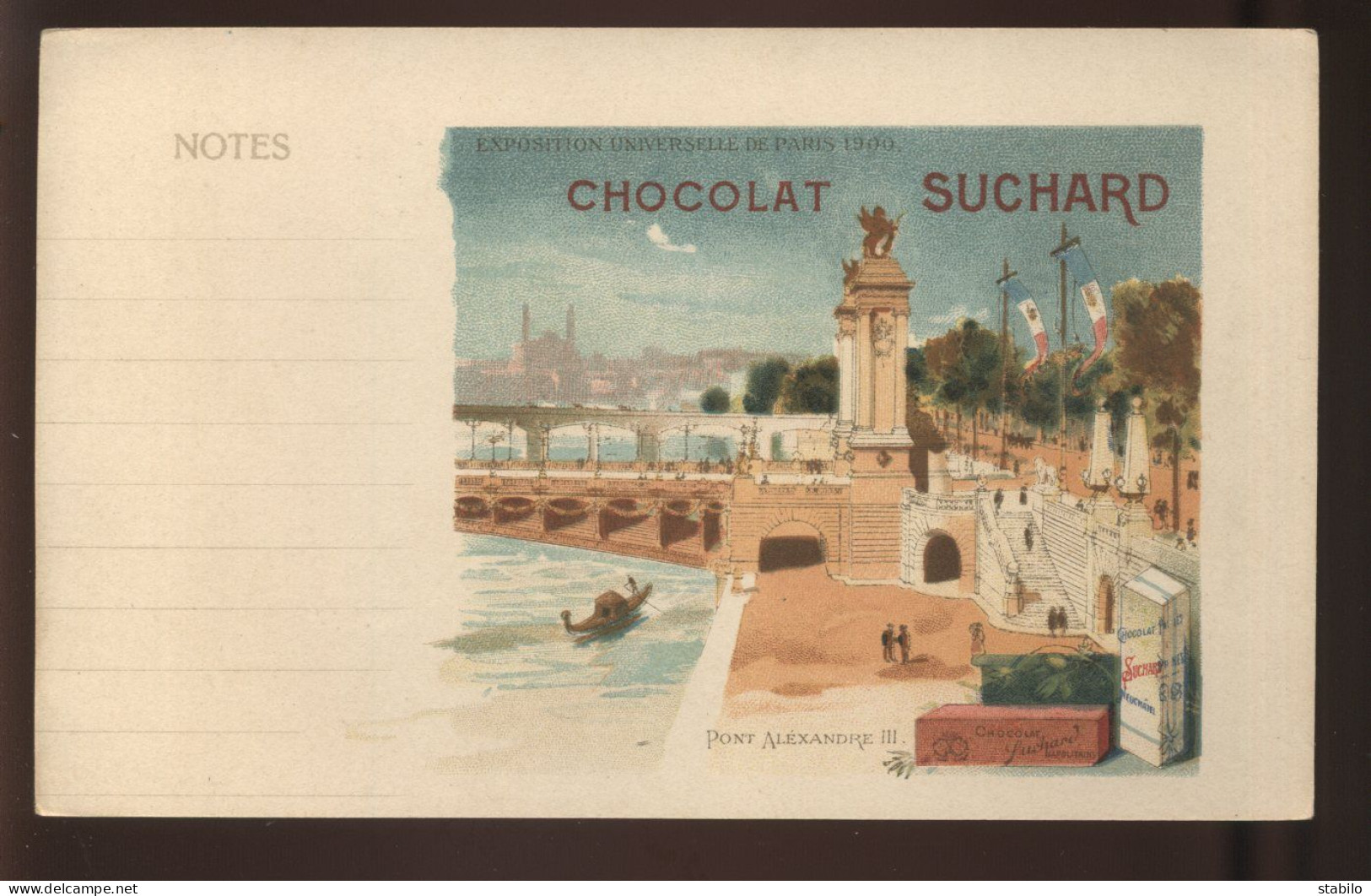 CHROMOS - EXPOSITION UNIVERSELLE PARIS 1900 -  CHOCOLAT SUCHARD - Suchard