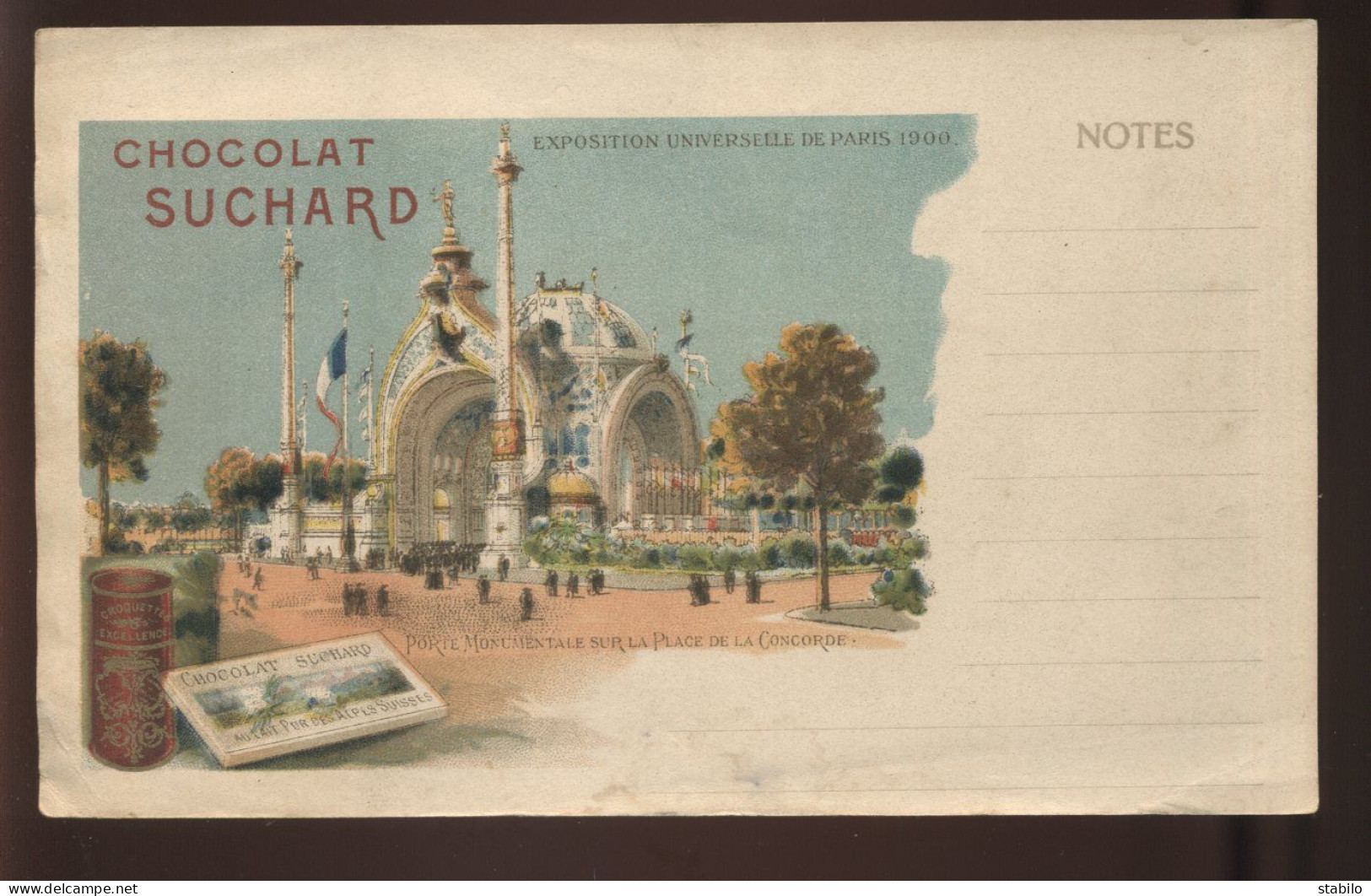 CHROMOS - EXPOSITION UNIVERSELLE PARIS 1900 -  CHOCOLAT SUCHARD - Suchard
