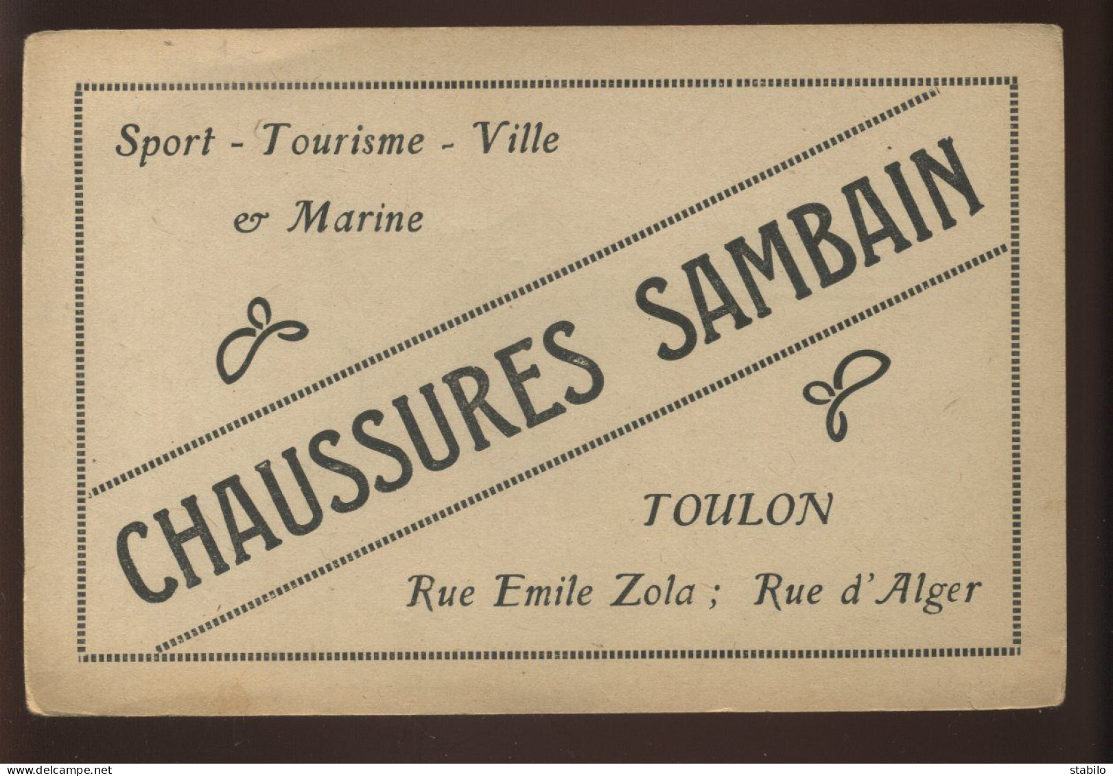 CHROMOS - TURC - CARICATURE - CHAUSSURES SAMBAIN, TOULON - Autres & Non Classés