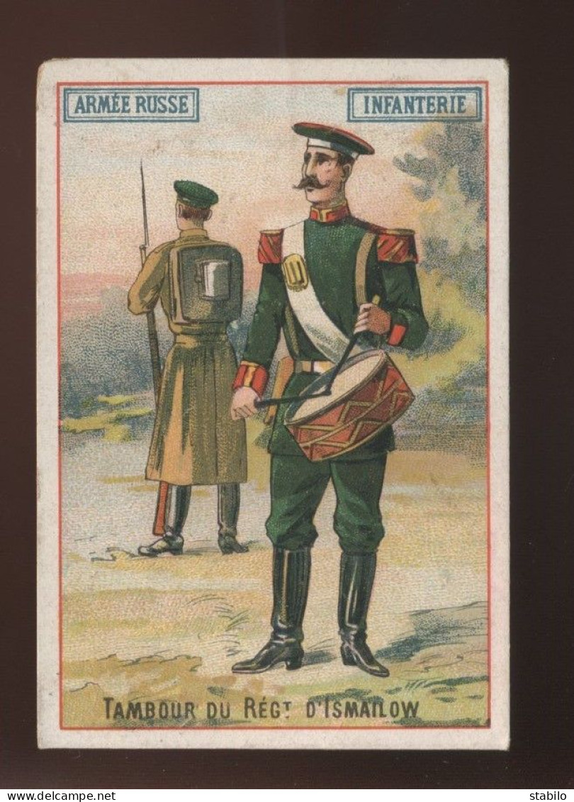 CHROMOS - ARMEE RUSSE - TAMBOUR DU RGT D'ISMAILOW - LA CHICOREE G. BLACK "A LA CANTINIERE" STE OLLE, NORD - Autres & Non Classés