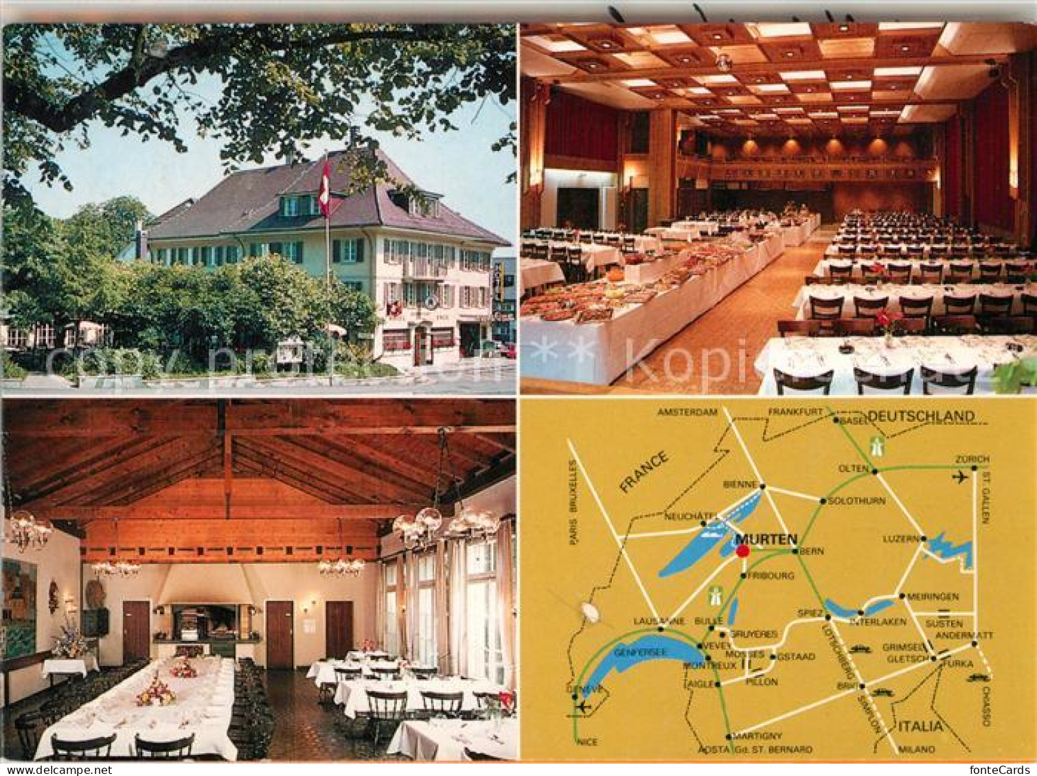 13218207 Murten Morat Hotel Engel Klappkarte Murten Morat - Andere & Zonder Classificatie