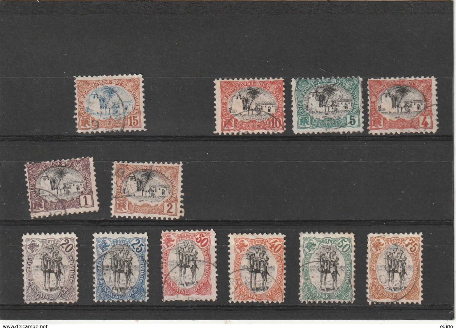 ///   FRANCE ///     Côte Française Des Somalis N° 53 à 63 -- Sauf 58 = (N°42) Côte Sup 100€ - Used Stamps