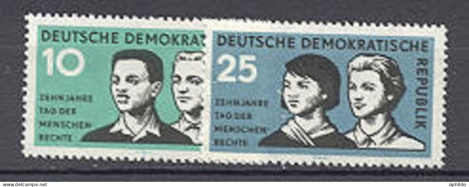 DDR    384/385  * *  TB   Cote 2.75 Euro   - Unused Stamps