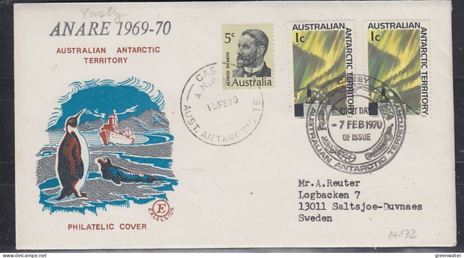 AAT Anare 1969-1970 Ca Casey  13 FEB 1970 (59774) - Lettres & Documents