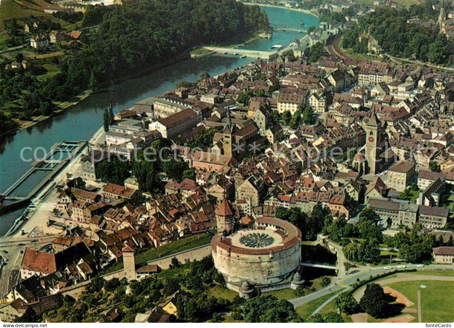 13205817 Schaffhausen SH Munot Altstadt Rhein Fliegeraufnahme Schaffhausen SH - Andere & Zonder Classificatie