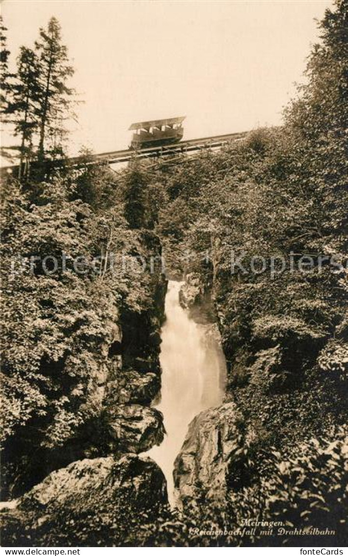 13205397 Meiringen BE Reichenbachfall Mit Drahtseilbahn Meiringen BE - Autres & Non Classés