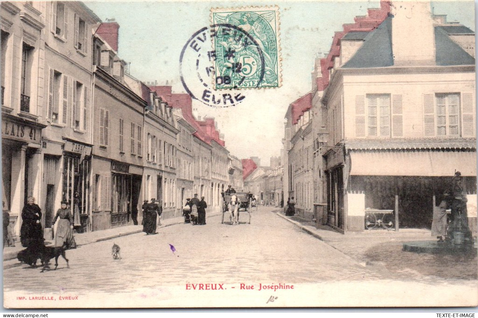 27 EVREUX - Vue Generale De La Rue Josephine  - Evreux