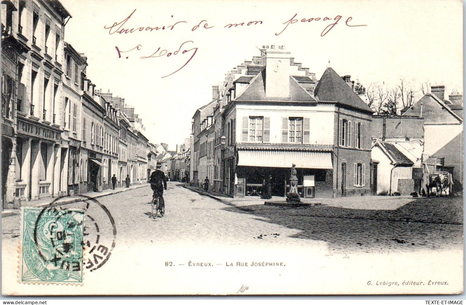 27 EVREUX - Entree De La Rue Josephine. - Evreux