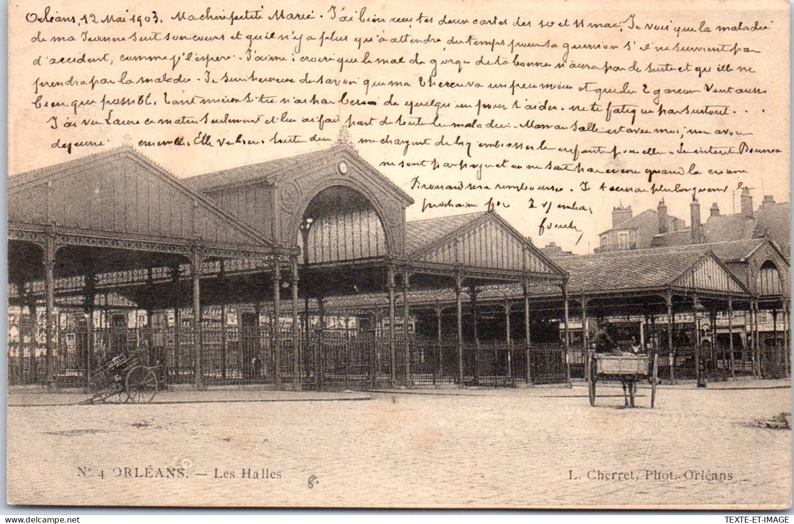 45 ORLEANS - Vue Sur Les Halles  - Orleans