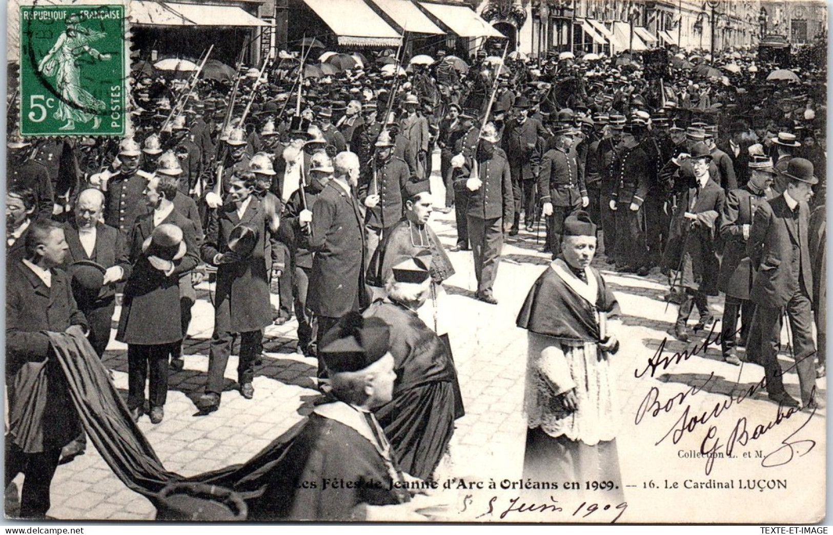 45 ORLEANS - Fete De Jeanne D'arc 1909, Cardinal Lucon  - Orleans
