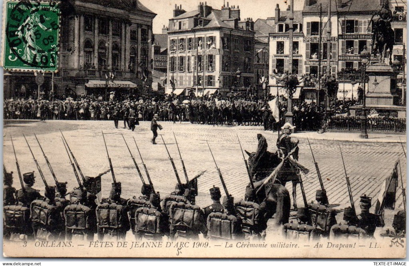 45 ORLEANS - Fete De Jeanne D'arc 1909, Au Drapeau  - Orleans