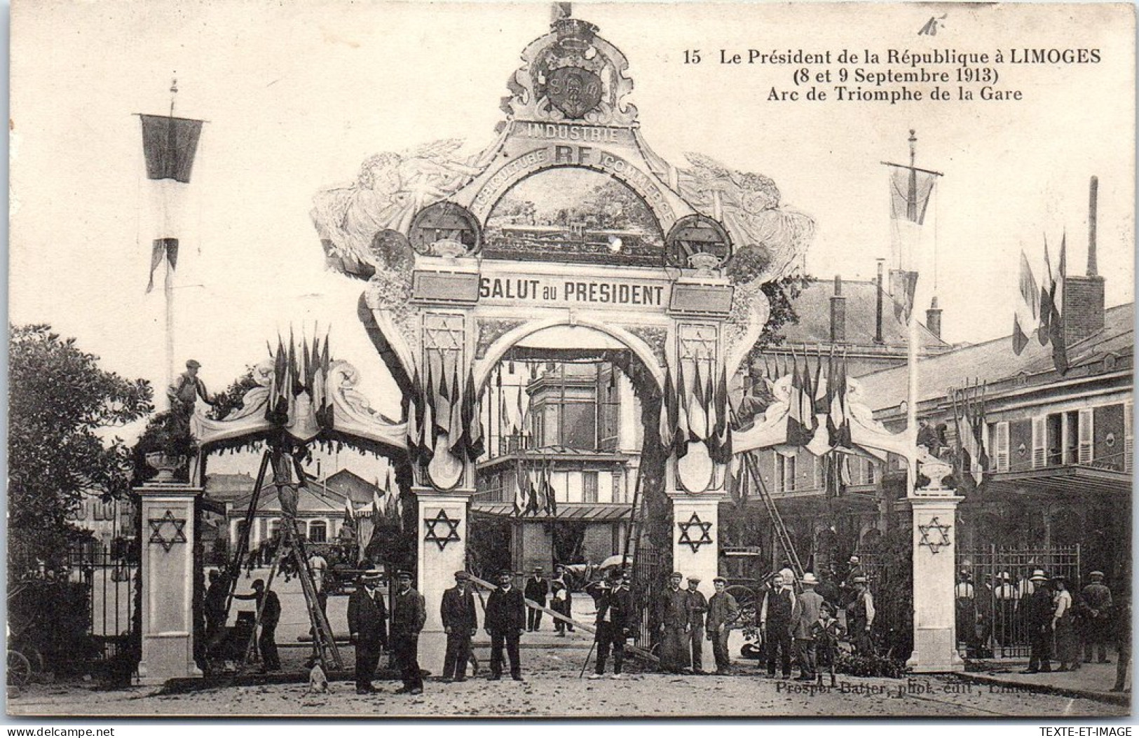 87 LIMOGES - Visite Presidentielle, Arc De Triomphe De La Gare - Limoges