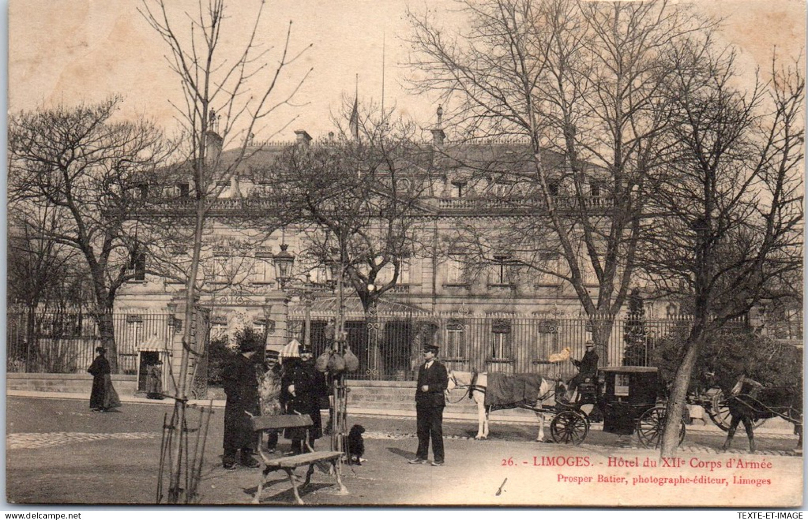 87 LIMOGES - L'hotel Du XIIe Corps D'armee. - Limoges