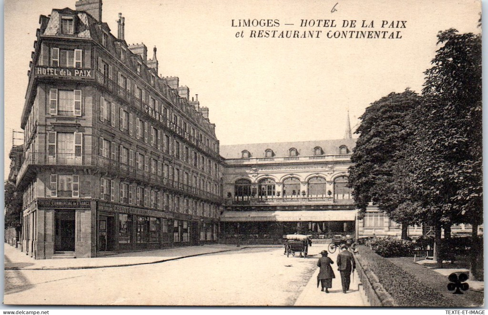 87 LIMOGES - Hotel De La Paix, Restaurant Continental  - Limoges