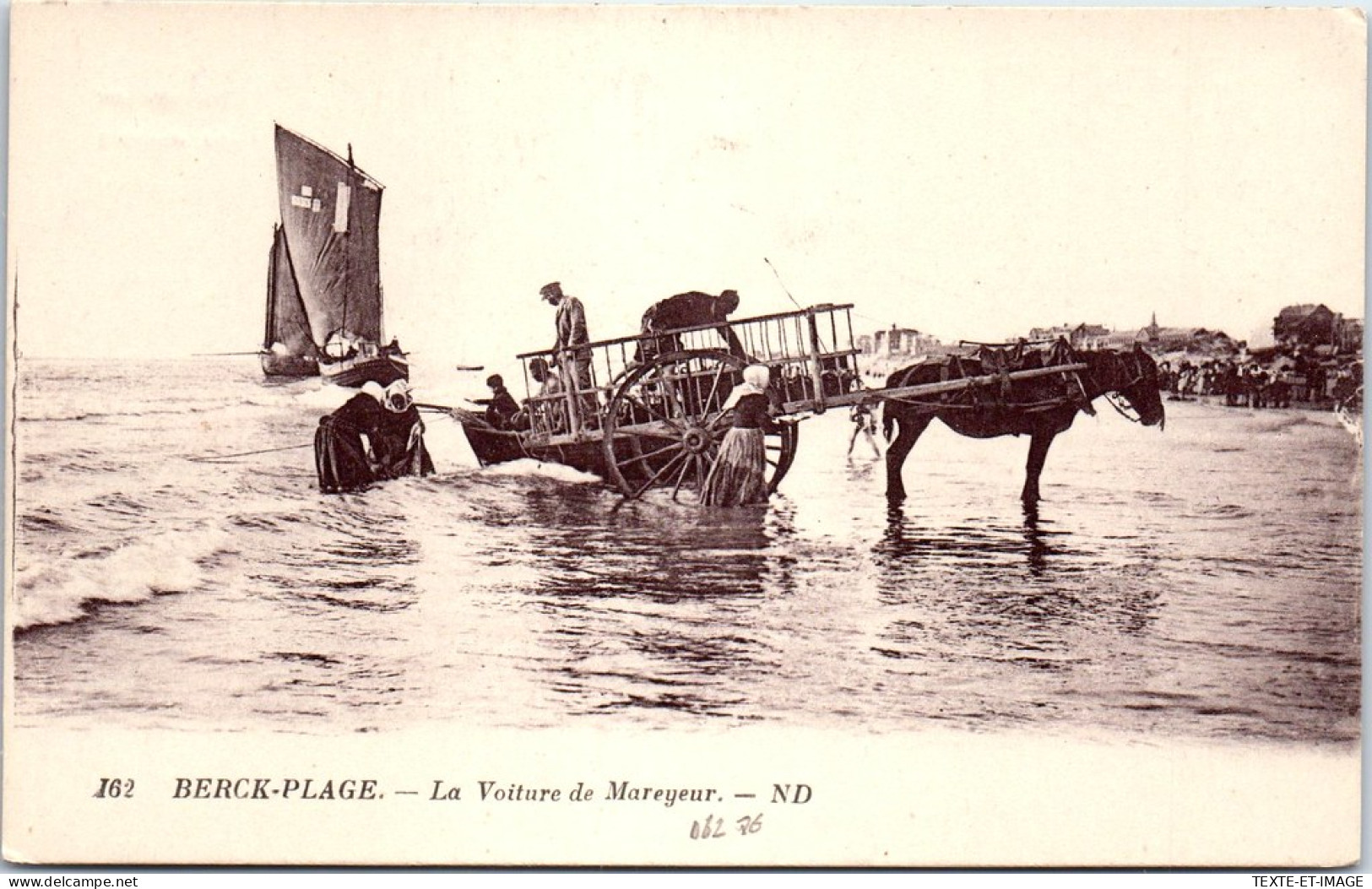 62 BERCK PLAGE - La Voiture De Mareyeur  - Berck