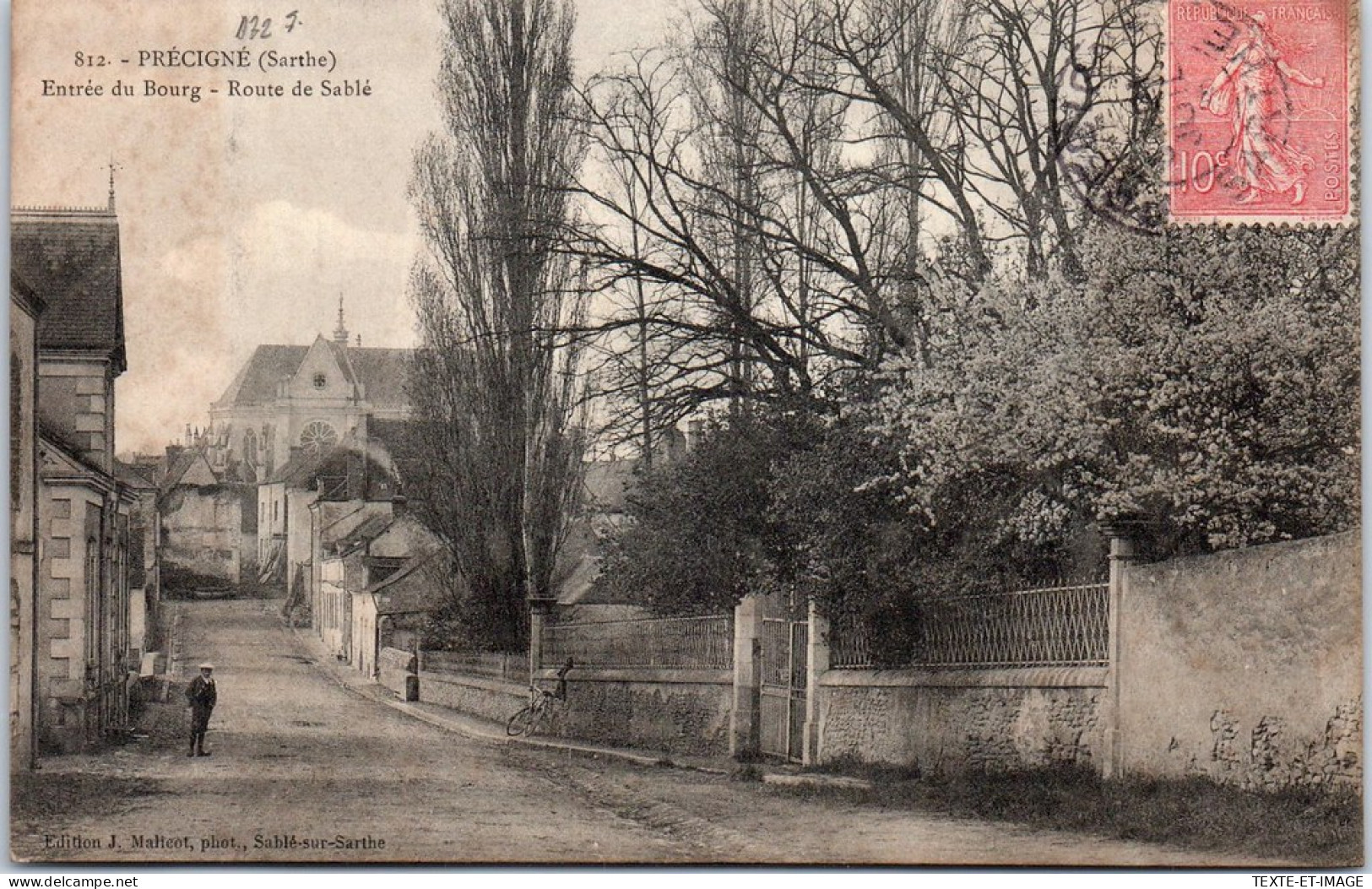 72 PRECIGNE - Entree Du Bourg Route De Sable  - Autres & Non Classés