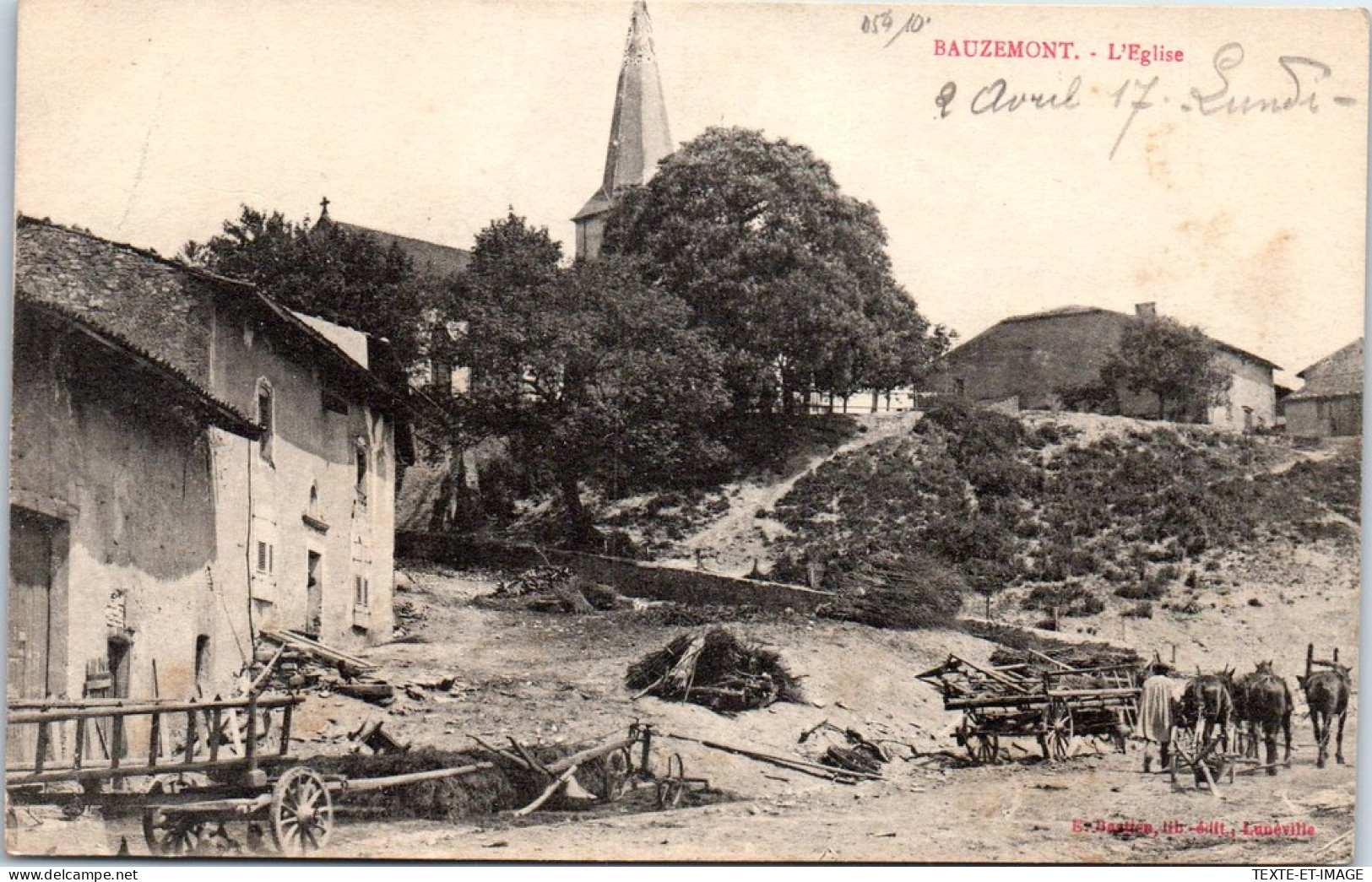 54 BAUZEMONT - Vue De L'eglise. - Other & Unclassified