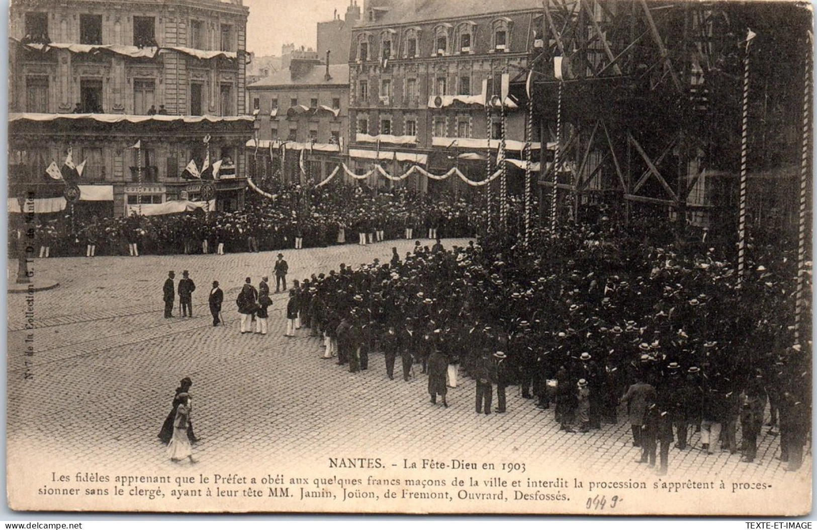 44 NANTES - La Fete Dieu 1903 (inventaires) - Nantes