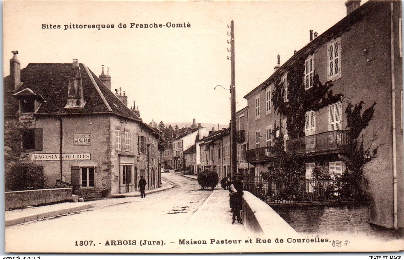 39 ARBOIS - Maison Pasteur Et Rue De Courcelles.  - Autres & Non Classés