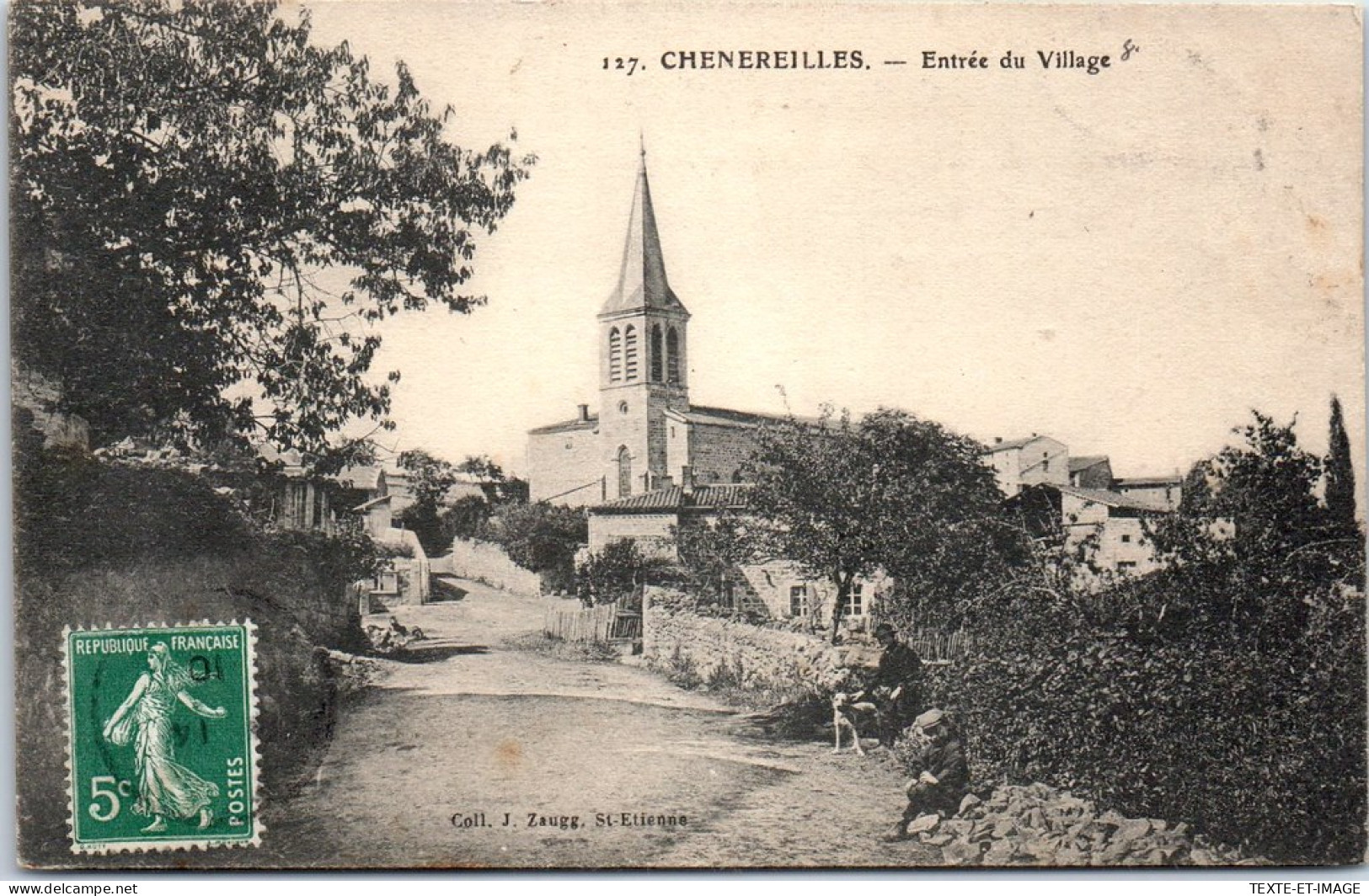 42 CHENEREILLES - Entree Du Village  - Other & Unclassified