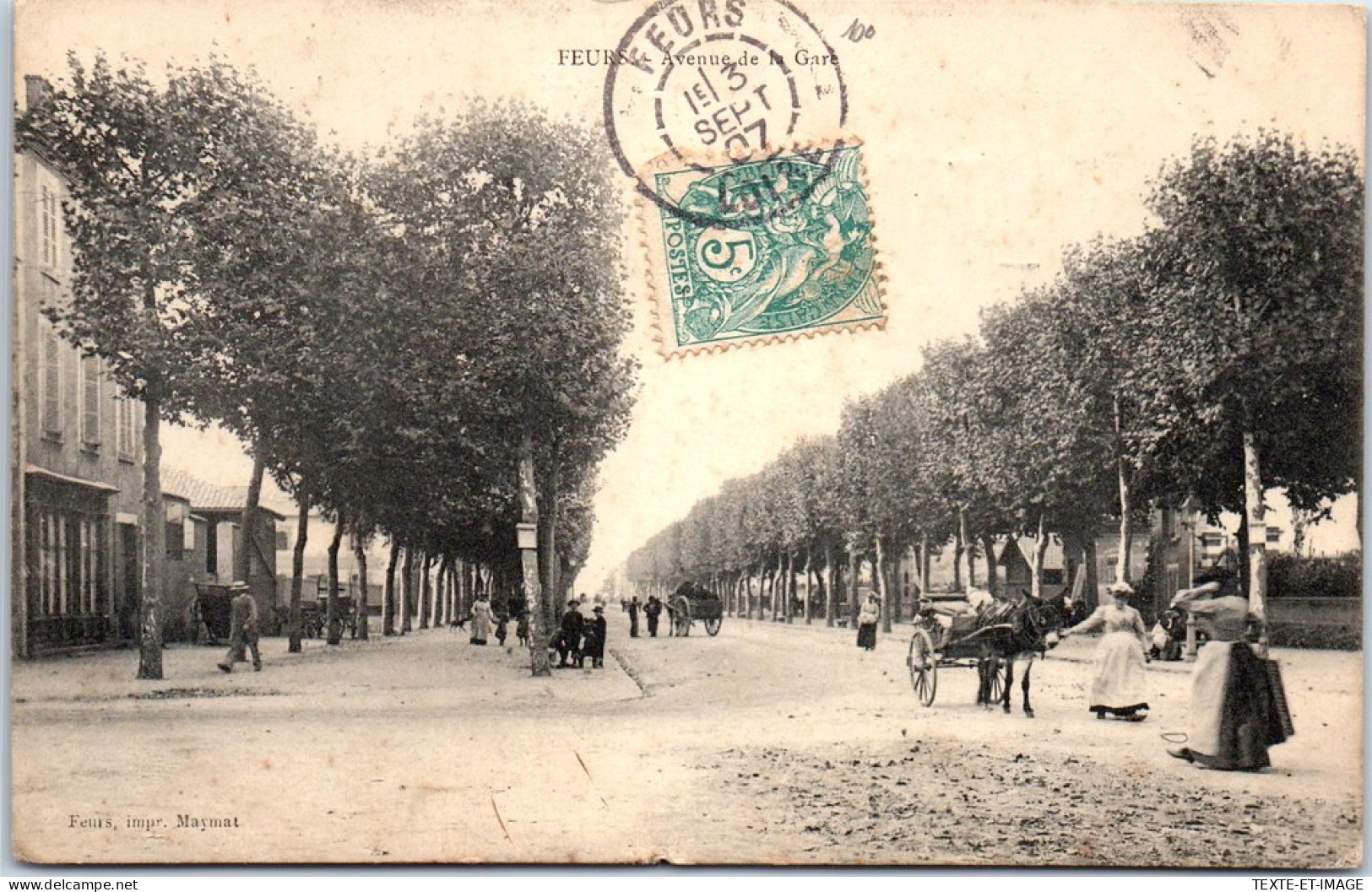 42 FEURS - L'avenue De La Gare. - Feurs