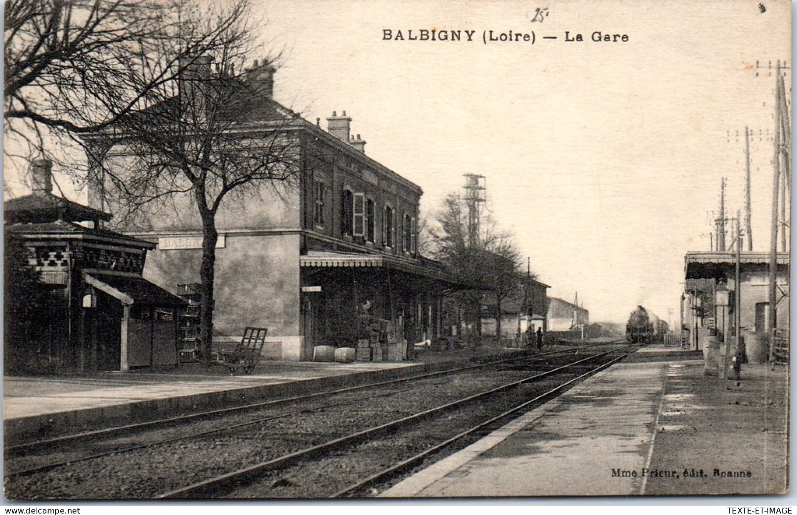 42 BALBIGNY - La Gare, Arrivee D'un Train  - Altri & Non Classificati